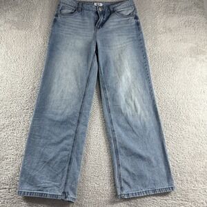 Refuge Denim Skater Jeans‎ Womens 5 Low Rise Rigid Wide Leg - Flaws